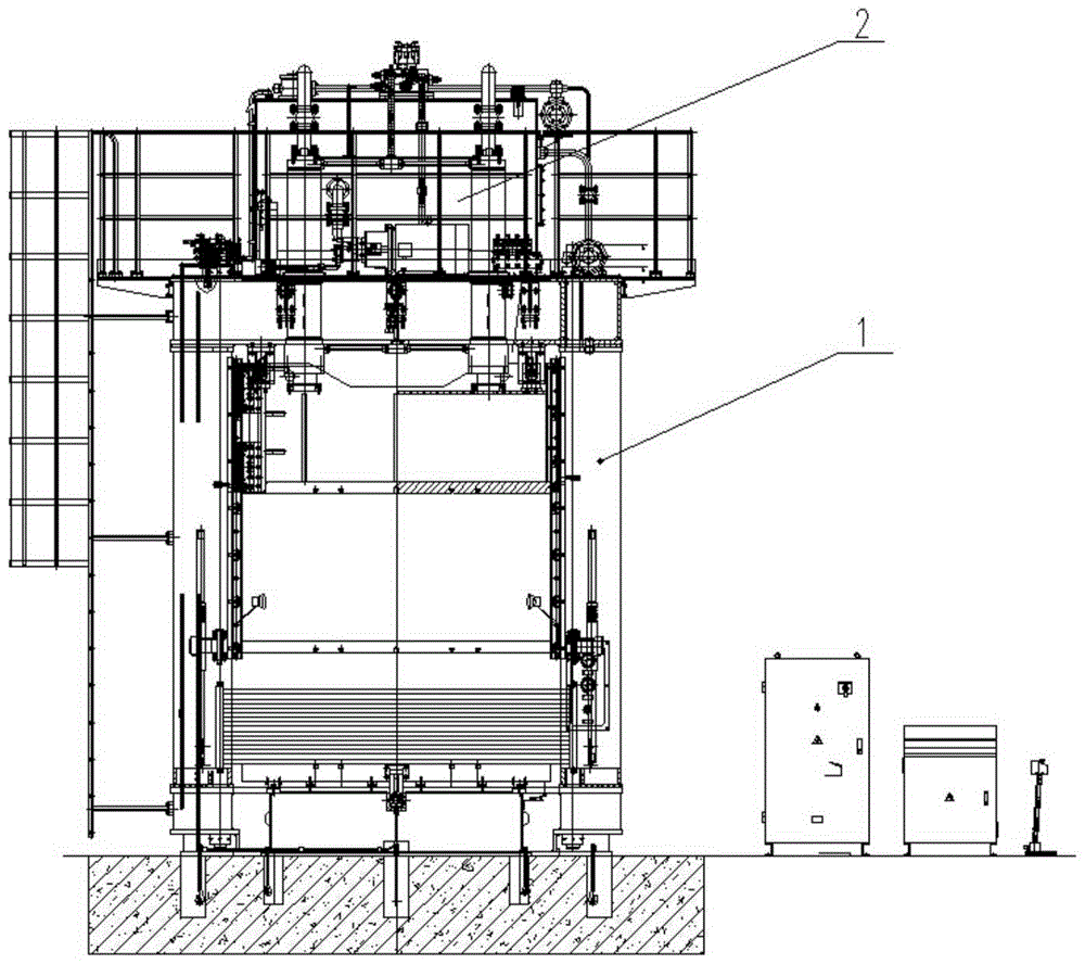 一种带快速夹紧装置的框架式液压机的制作方法