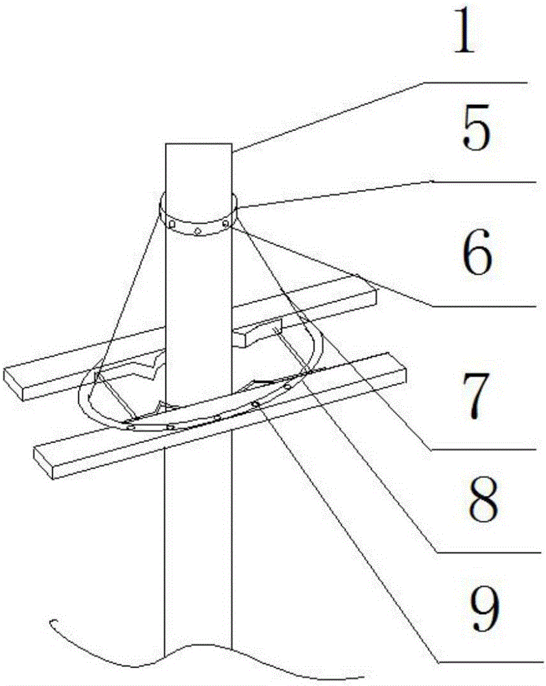 一种双横担梁电力杆塔的防鸟绝缘护套的制作方法与工艺