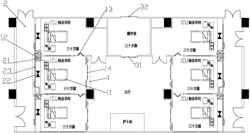 一种icu病房单元的制作方法