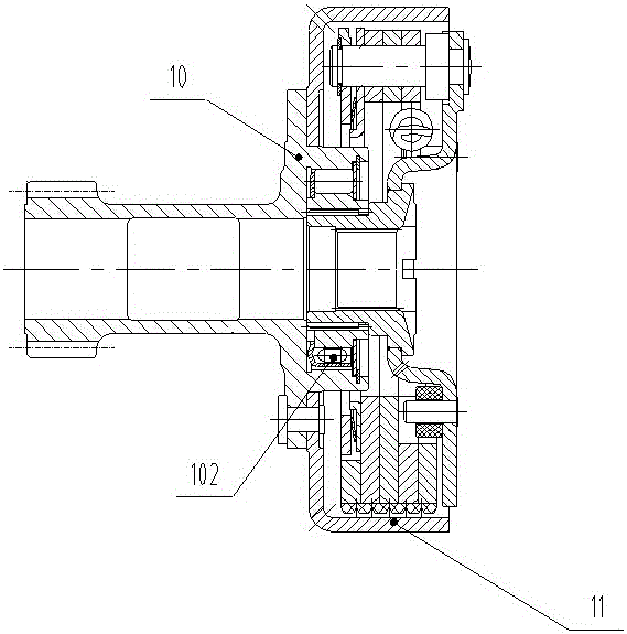 带油道的自动离合器主体组合结构、右曲轴组合及摩托车的制作方法与工艺