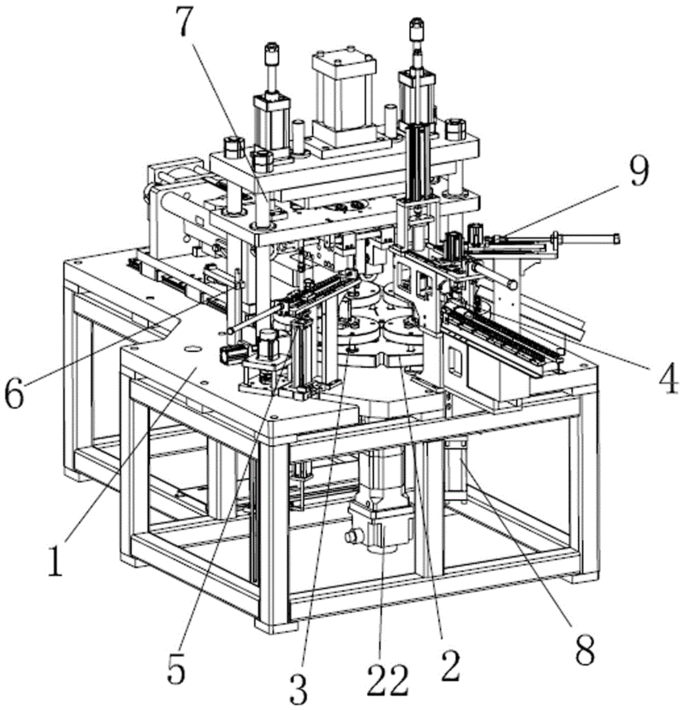 六工位机壳点铆整形机的制作方法与工艺