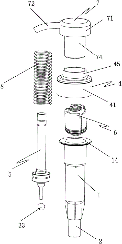 弹簧外置的标准化自锁与螺牙锁液体分配泵的制作方法与工艺