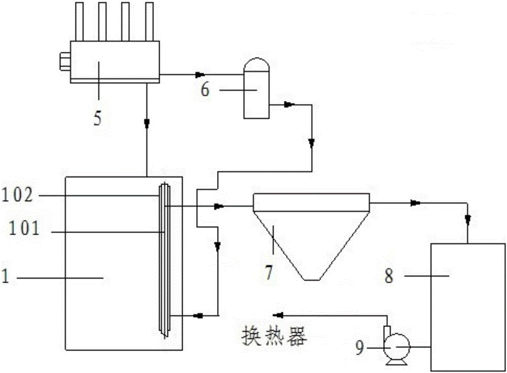 一种氧化铝分解系统及氧化铝分解槽装置中间降温方法与流程