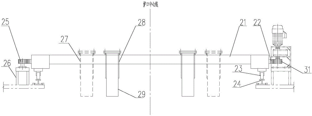 一种旋转布料器的旋转装置的制作方法