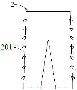 一种开口式病号衣裤套装的制作方法与工艺