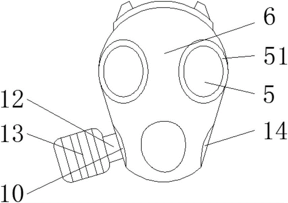 一种带有对讲装置和有害气体报警器的防毒面具的制作方法