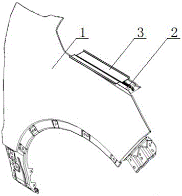 一种用于汽车翼子板的防电泳流痕导流结构的制作方法与工艺