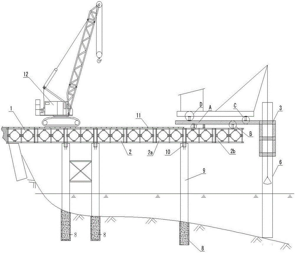 一种钢栈桥施工设施的制作方法与工艺