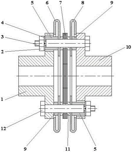 一种轴向弹性限位的膜片联轴器的制作方法与工艺