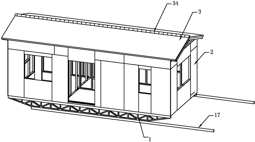 采用钢结构人字梁的防风抗震、可整体移动的活动房屋的制作方法与工艺