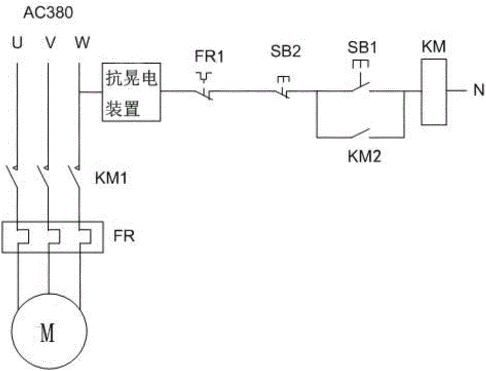 一种补偿式电机抗晃电系统的制作方法与工艺