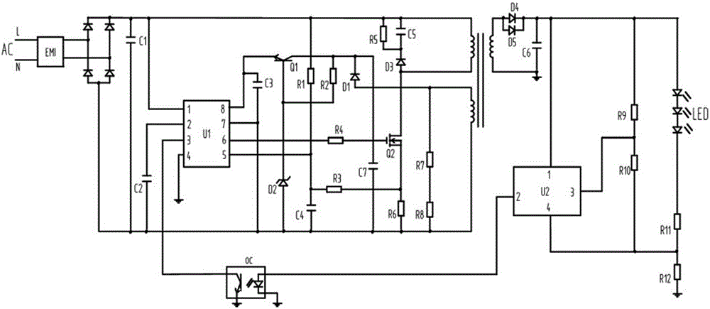 一種LED驅(qū)動電路的制作方法與工藝