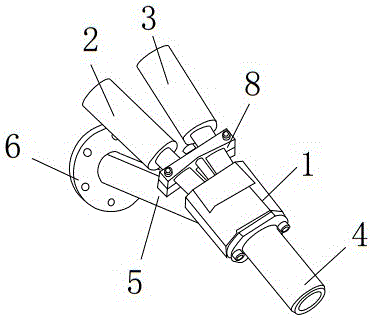 全自動(dòng)機(jī)器人噴砂作業(yè)用Y型噴槍的制作方法與工藝