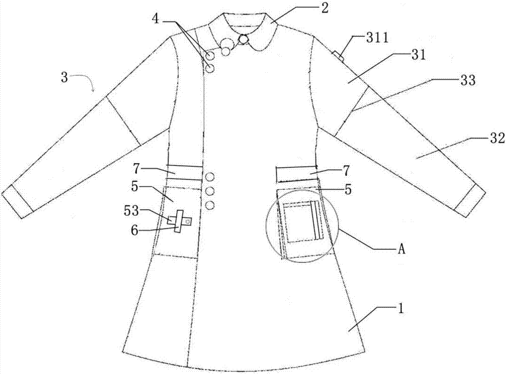 一种多功能护士服的制作方法