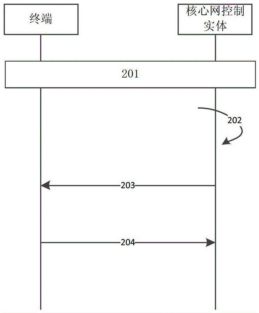 終端臨時標識的保護方法、終端、核心網(wǎng)控制實體及系統(tǒng)與流程