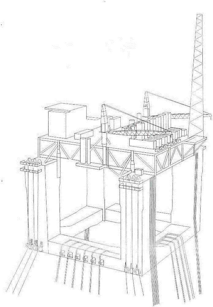 導(dǎo)管架半潛浮式采油平臺(tái)的制作方法與工藝