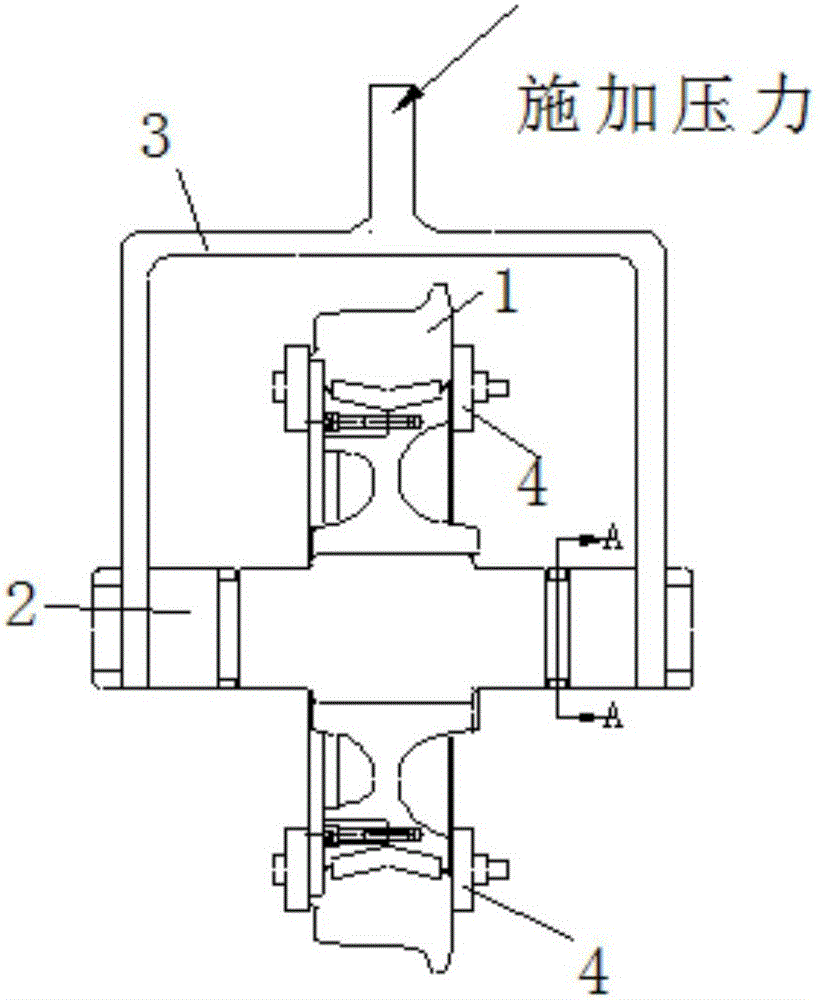 一種彈性車輪扭轉(zhuǎn)剛度測量輔助夾具的制作方法與工藝