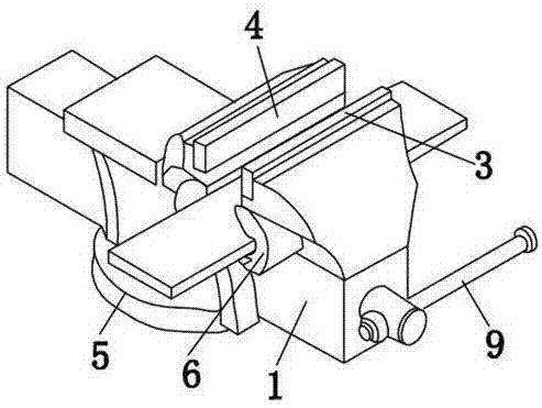 一种稳定式台虎钳的制作方法与工艺
