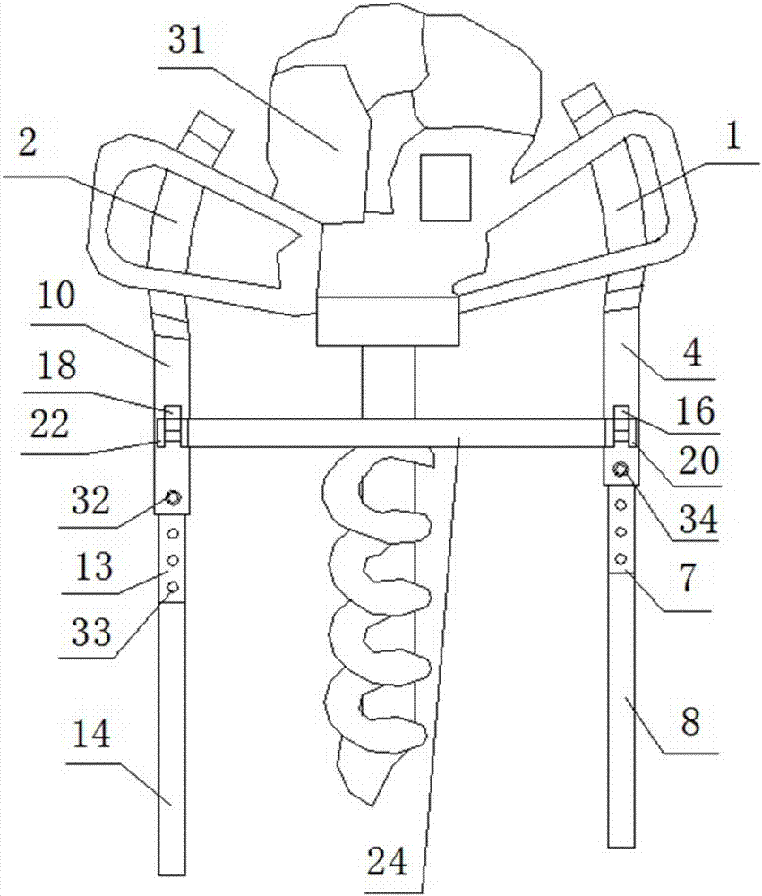 新型林业钻孔机固定架的制作方法与工艺