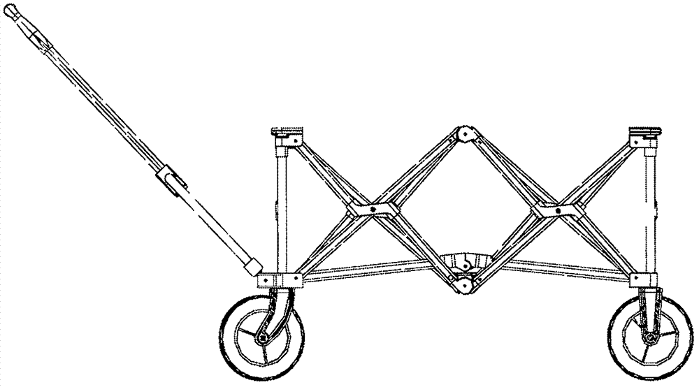 聚拢收折式手拉车的制作方法