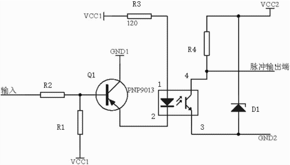 一种双声道超声波流量计流量输出电路的制作方法