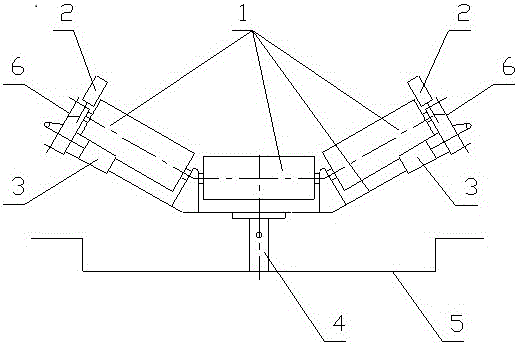 帶式輸送機(jī)頂高式自動(dòng)糾偏裝置的制作方法