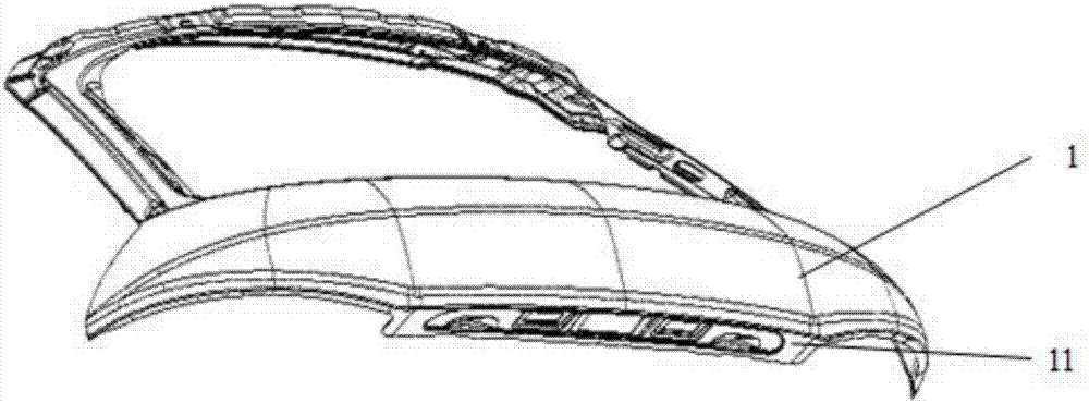 一種分段式汽車背門外板的制作方法與工藝