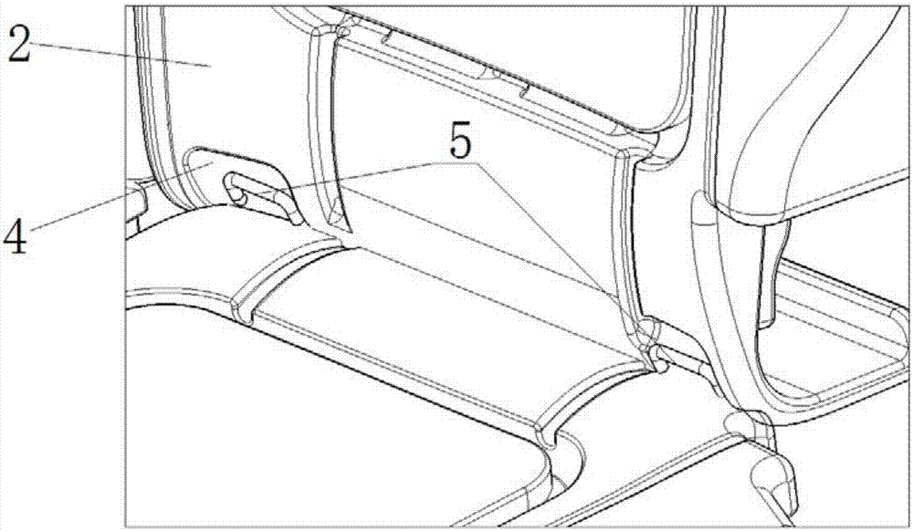 一種易于安裝兒童座椅的汽車后排座椅靠背的制作方法與工藝