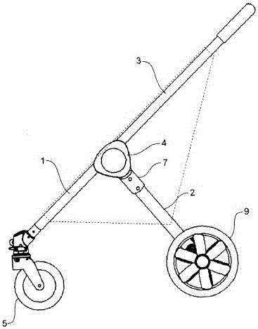 折疊嬰兒車的改進(jìn)的制作方法與工藝