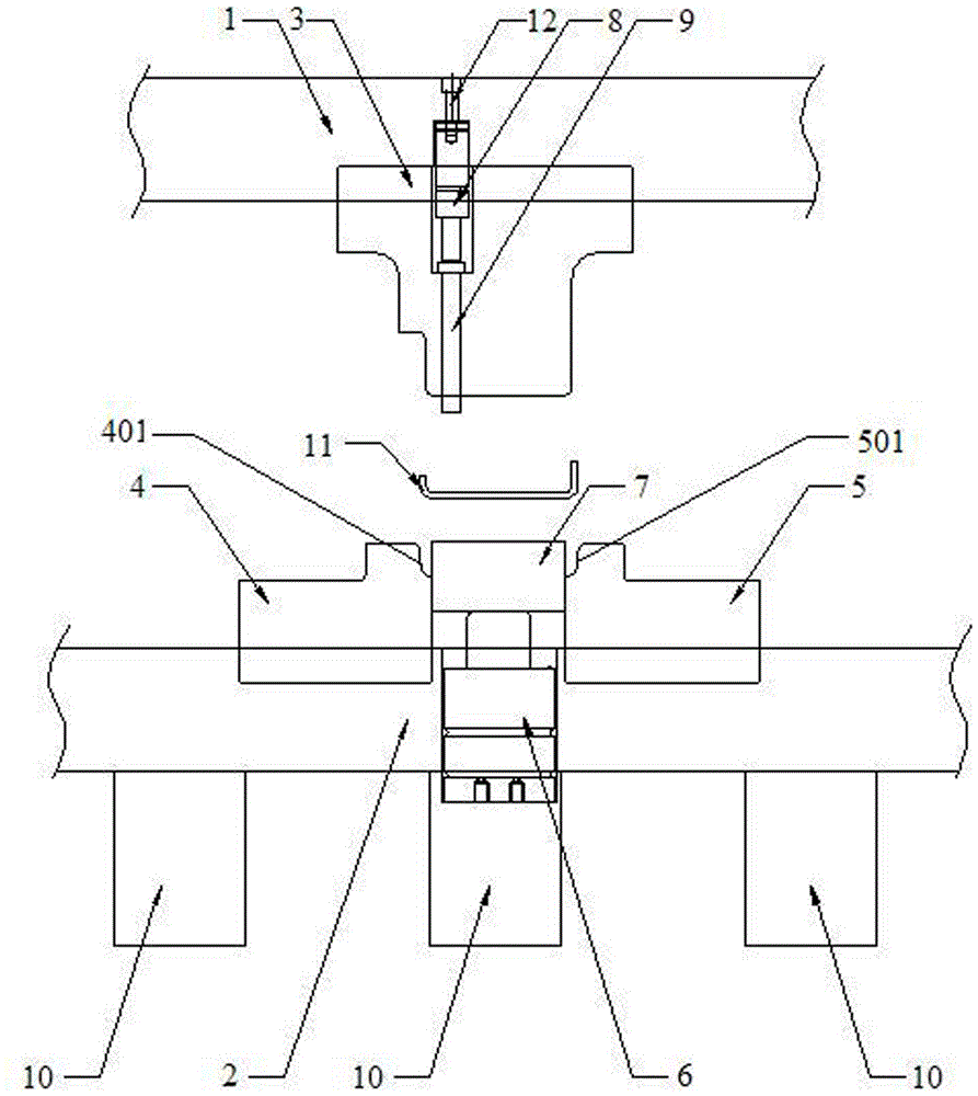 一種具有向上折彎成型機(jī)構(gòu)的級進(jìn)模的制作方法與工藝