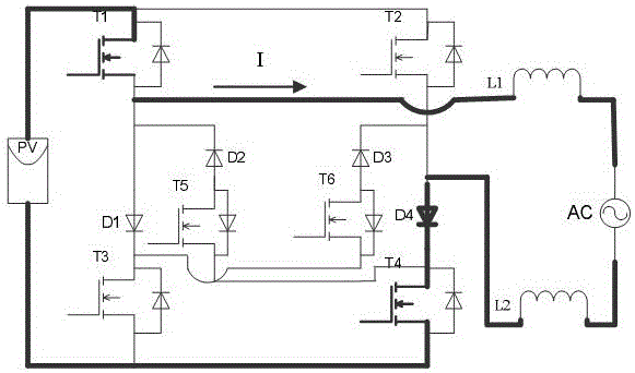 一种低共模电压的单相光伏并网逆变器的制作方法与工艺