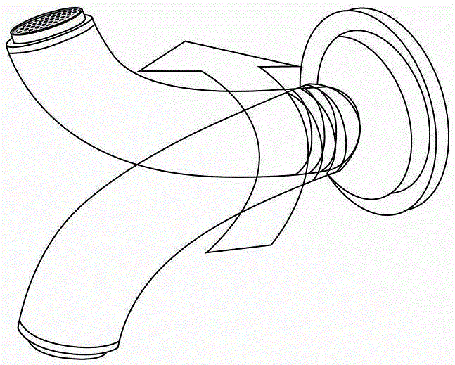 可旋轉(zhuǎn)水龍頭的制作方法與工藝