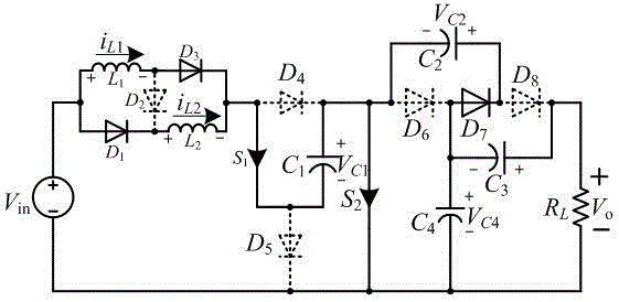 一种采用开关电感和开关电容的准开关升压DC‑DC变换器的制作方法与工艺