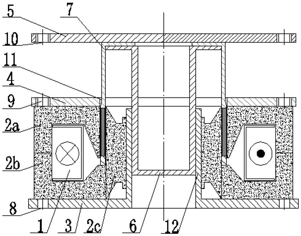 圆筒形永磁件的径向单极充磁装置的制作方法