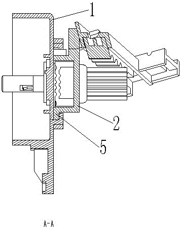 一種空調(diào)控制旋鈕基座與空調(diào)控制器底板的連接結(jié)構(gòu)的制作方法與工藝