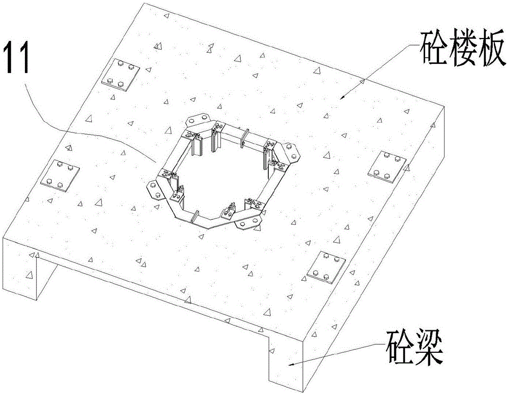 樓板內(nèi)爬式液壓布料機爬升支撐系統(tǒng)的制作方法與工藝