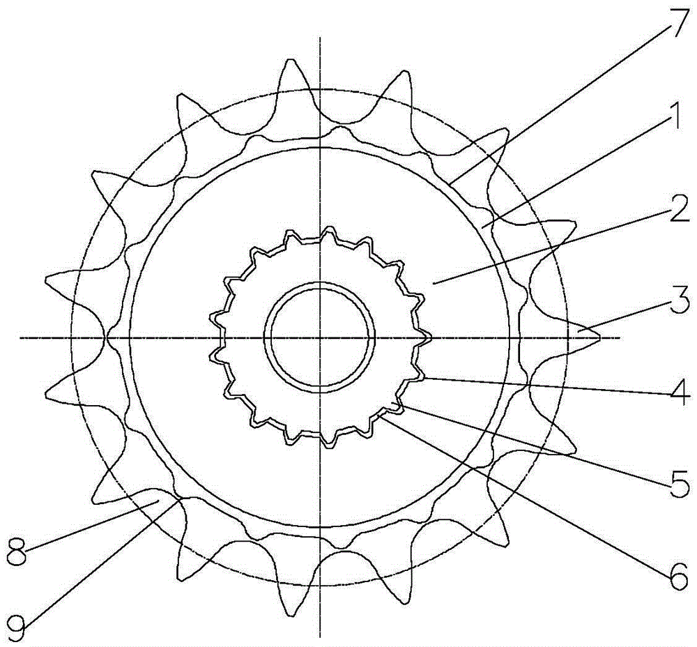 链轮结构简图图片