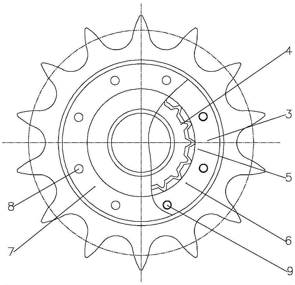 整体式柔性双联链轮的制作方法