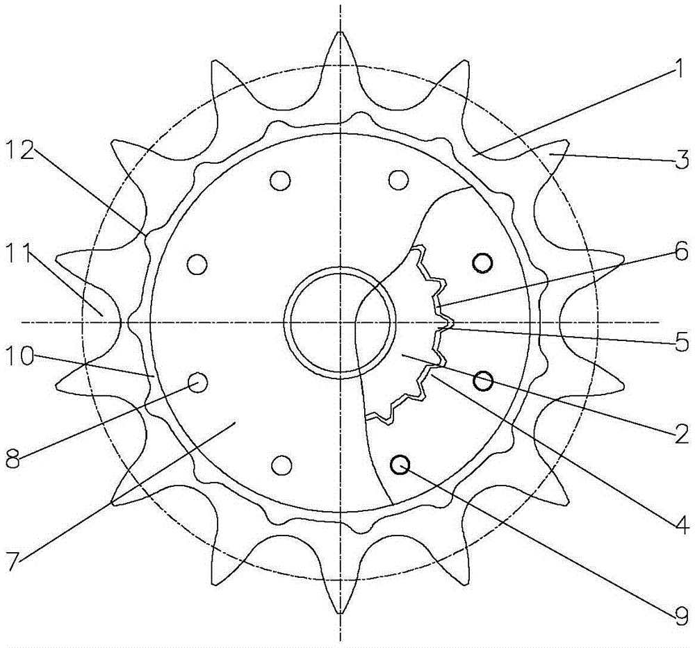 整体式低噪柔性链轮的制作方法