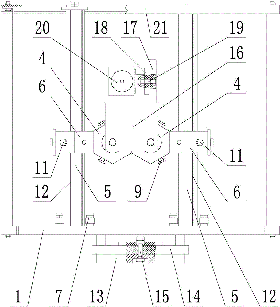 一種擺頭轉(zhuǎn)臺(tái)式五軸機(jī)床模擬切削力加載裝置的制作方法