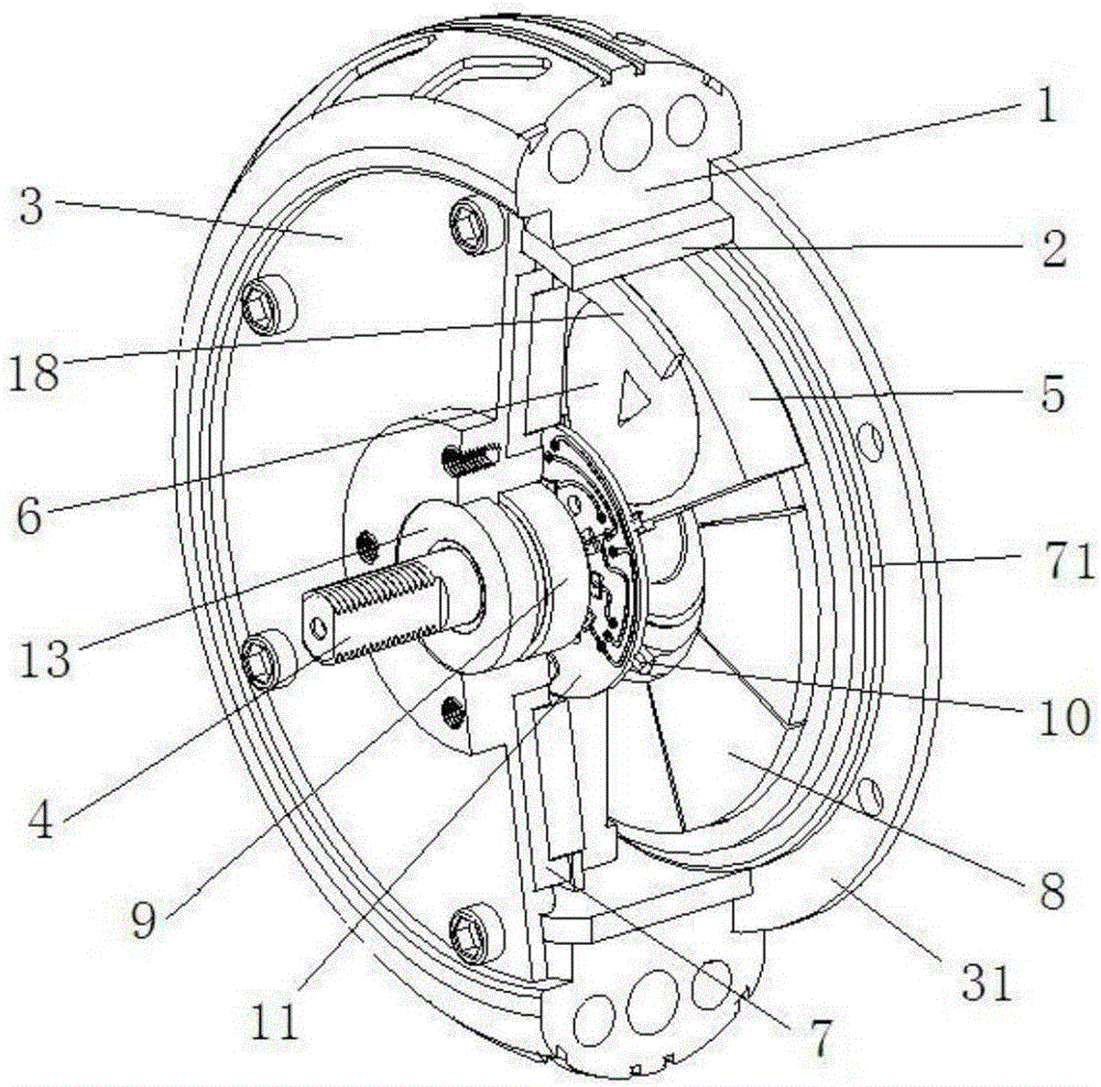 盘式无铁芯直流电机驱动的小轮径实心轮胎一体式电机的制作方法与工艺