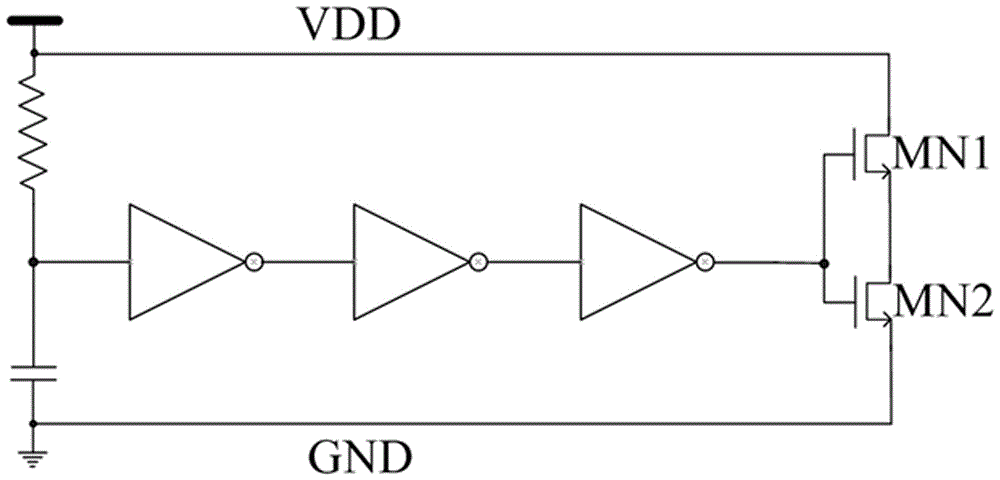 一种ESD电路的RC型静电钳位电路的制作方法与工艺