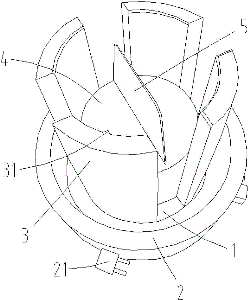 锥形定子冲片扣片叠压装置的制作方法