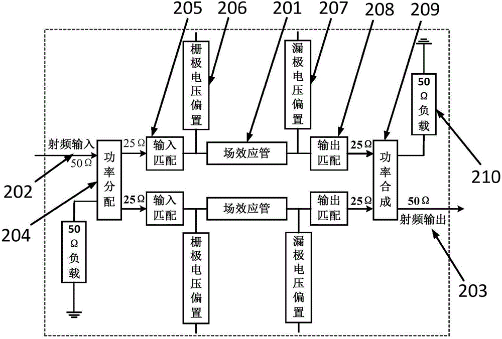 一種分段外匹配式小型化功率放大器的制作方法與工藝