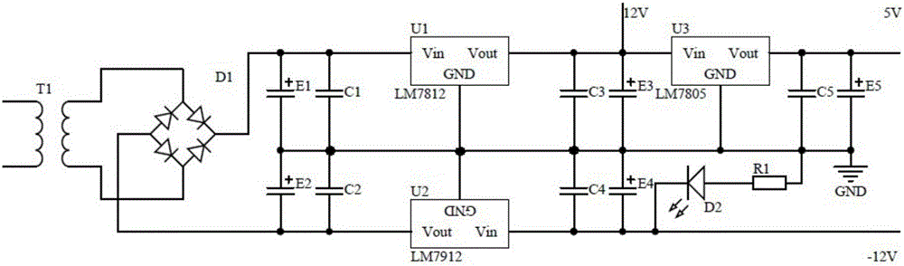 一種用于LED 的防雷多電壓輸出電路的制作方法與工藝