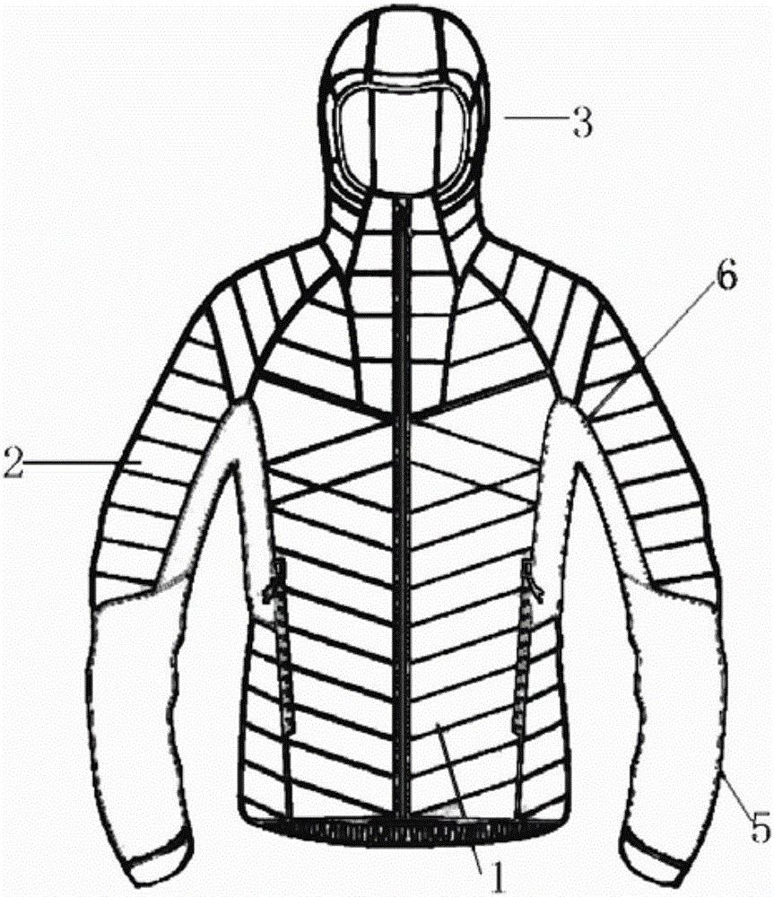 “X”羽絨服的制作方法與工藝