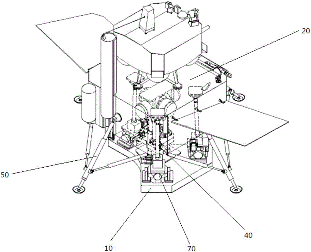 基于空间三自由度恰约束机构的月球着陆器姿态模拟装置的制作方法