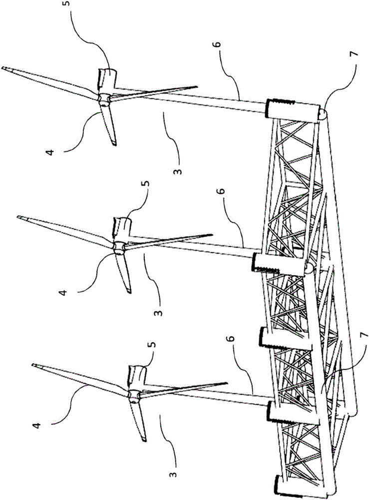 用于海上應用的多渦輪風力發(fā)電平臺的制作方法與工藝