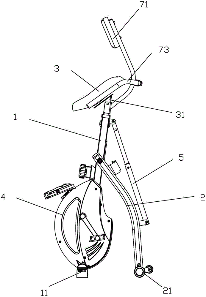 一種折疊健身車的制作方法與工藝