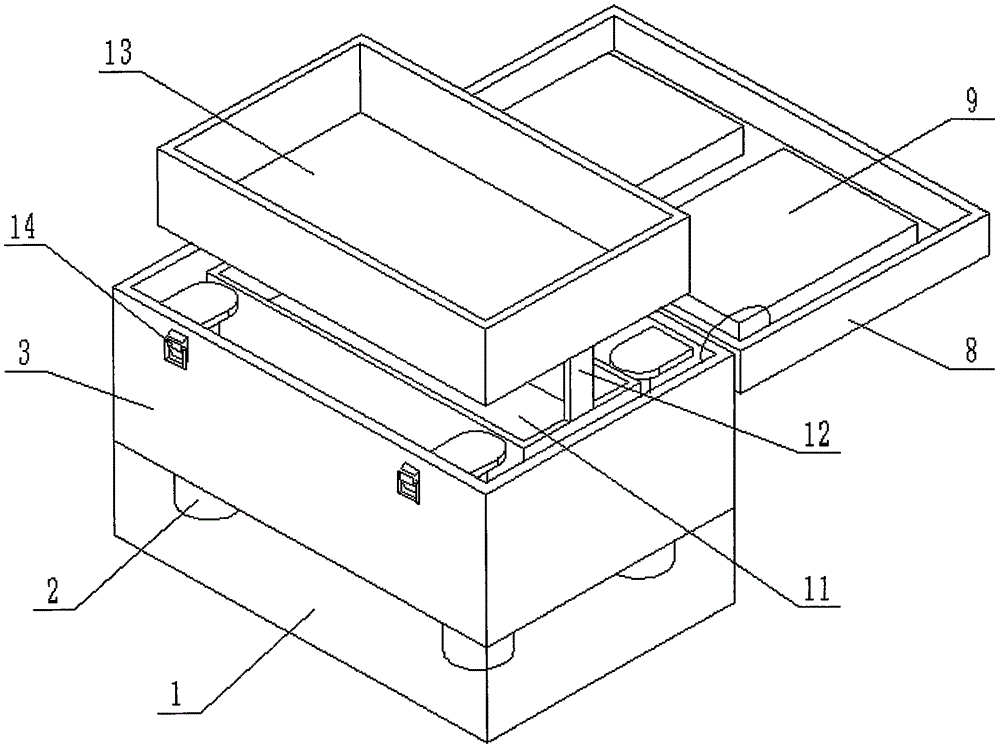 一种教师用教具携带箱的制作方法与工艺